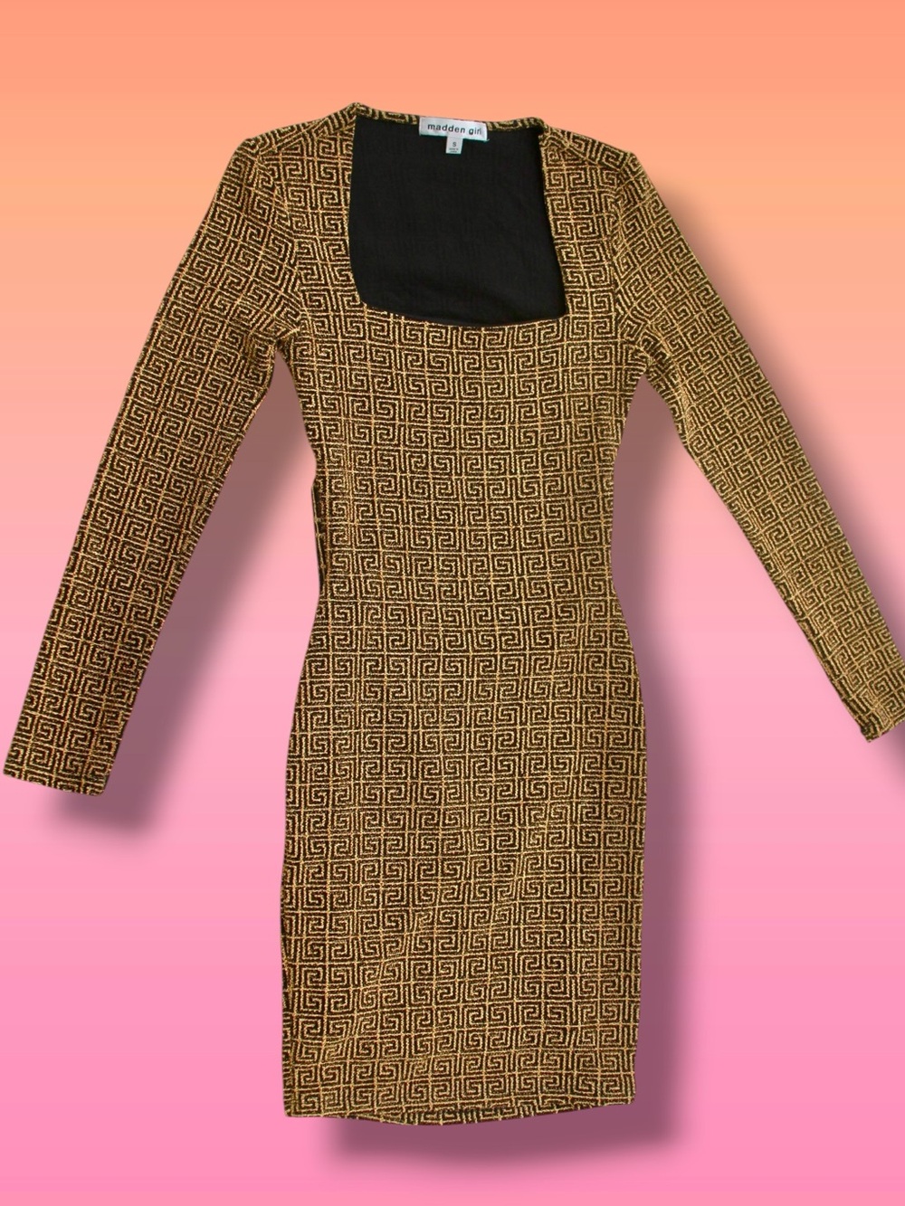 Madden Girl geometric metallic dress - Picture 8 of 9